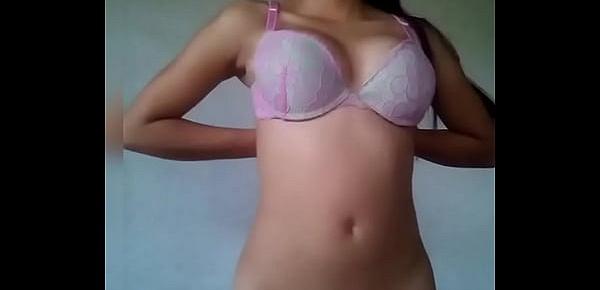  Teen girl self shoot showing boobs and pussy